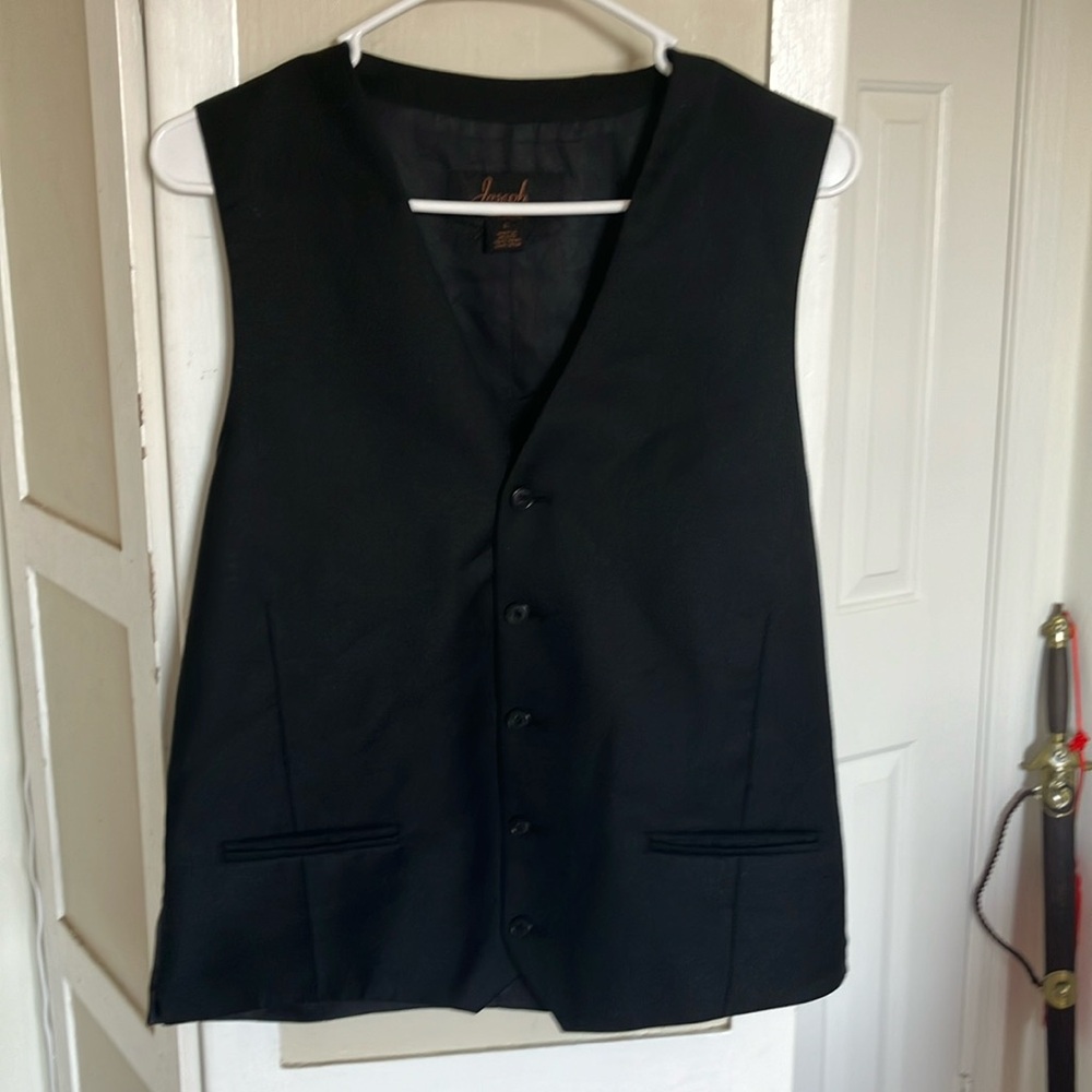 Jos. A. Bank Black Men's Vest black brand new size L fits 40R suit or similar
